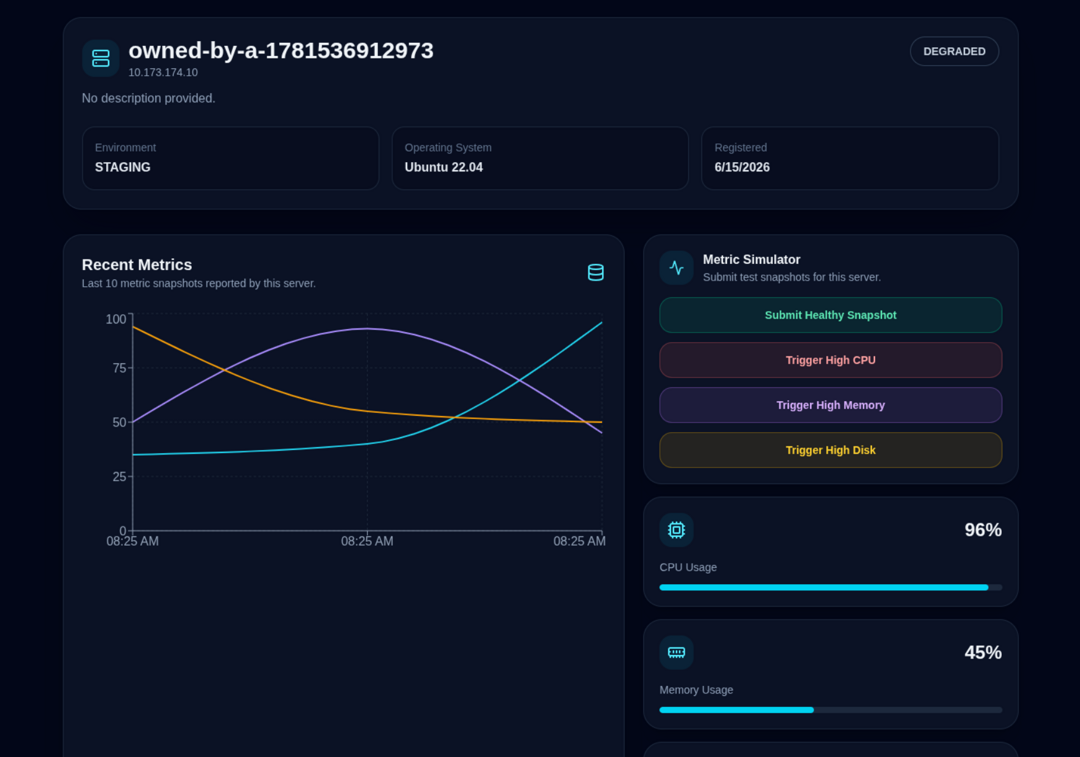 Metrics Visualization